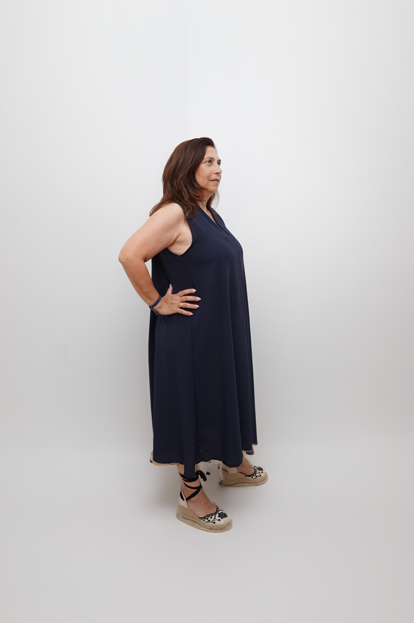 Vestido Escote Pico