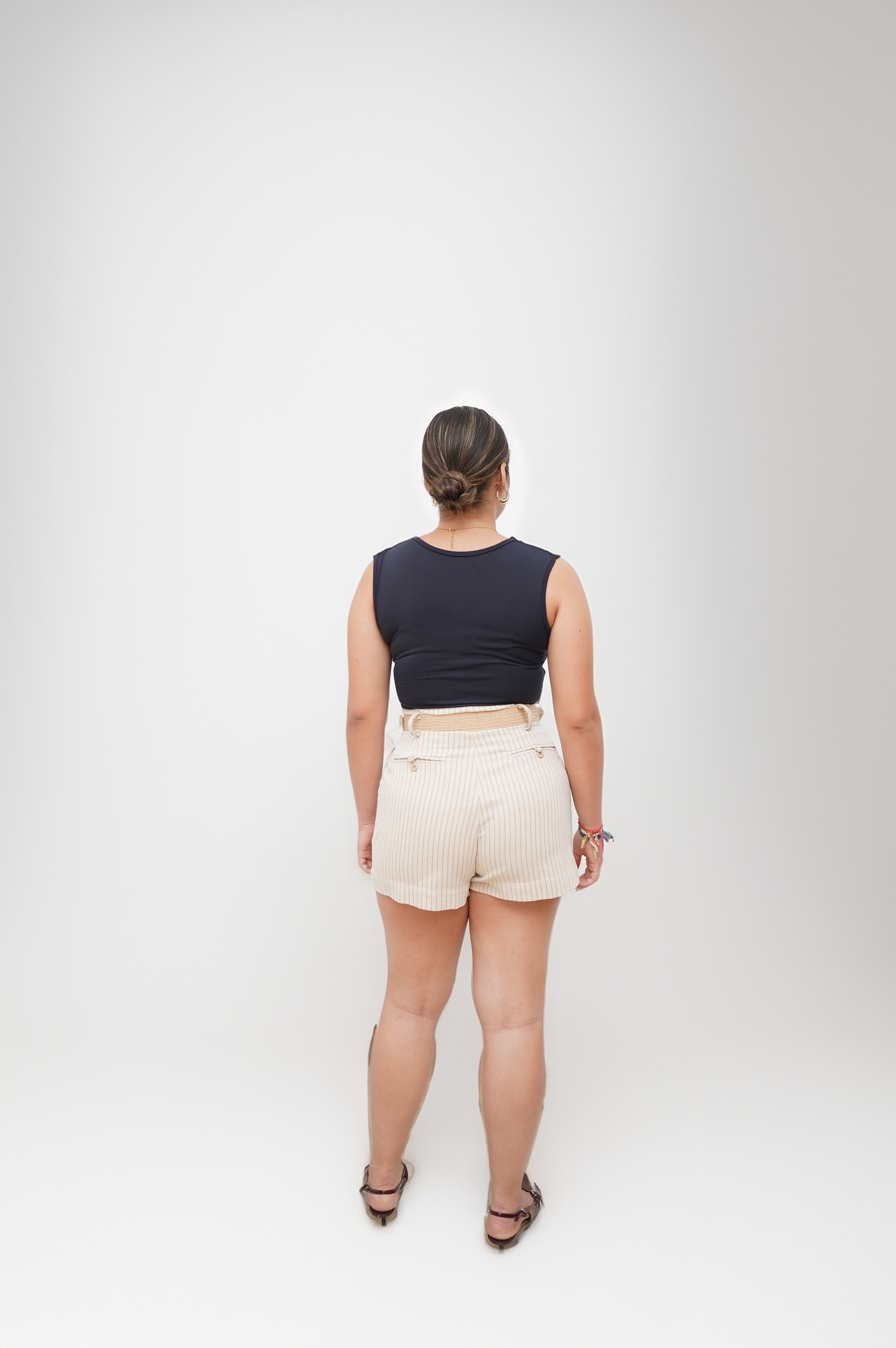Pantalón Corto Rayas