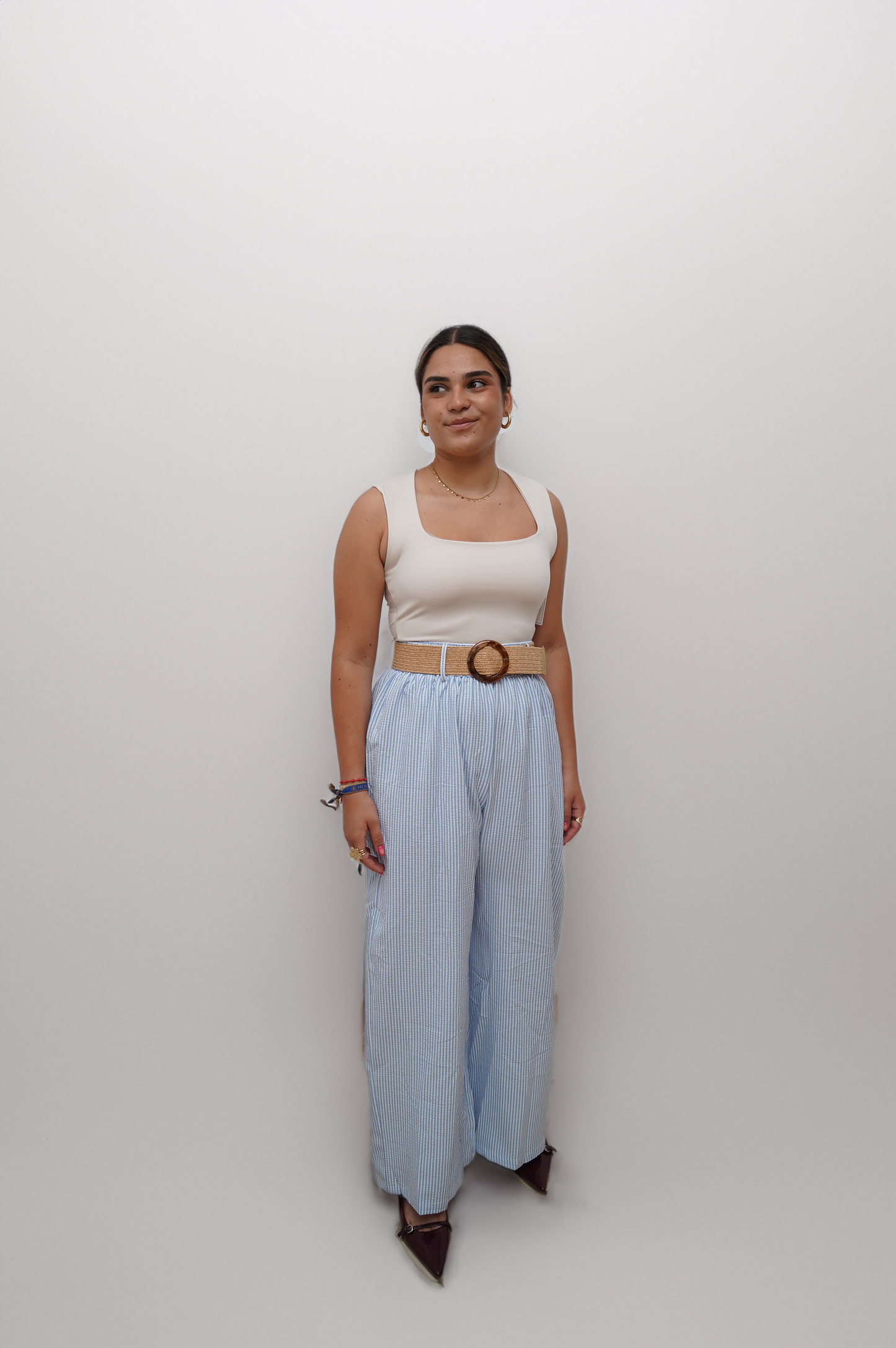 Pantalón Rayas con Cinturón