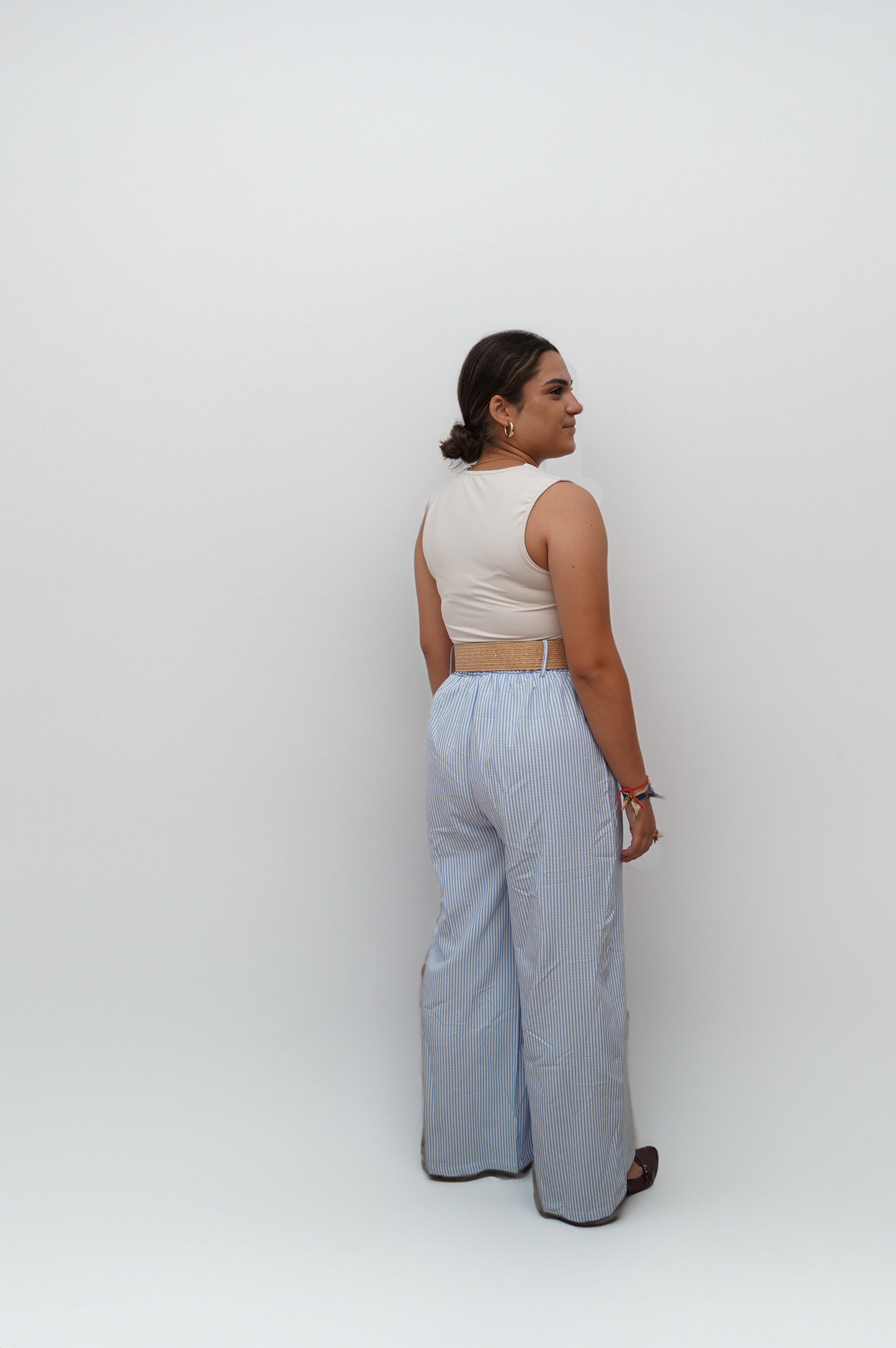 Pantalón Rayas con Cinturón