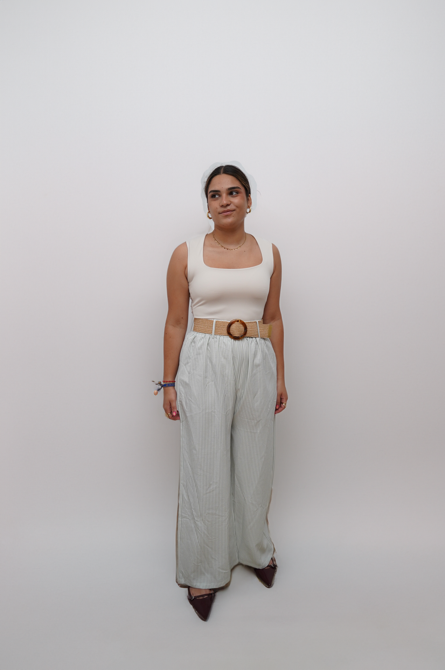 Pantalón Rayas con Cinturón