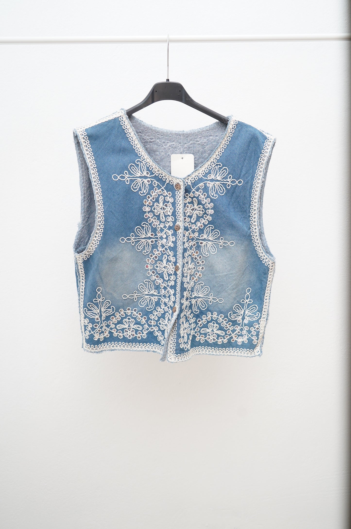 Chalequillo Vaquero sin Mangas