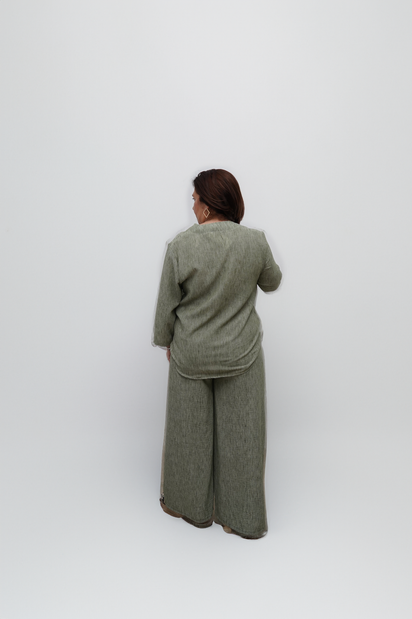 Conjunto Lino Manga Larga