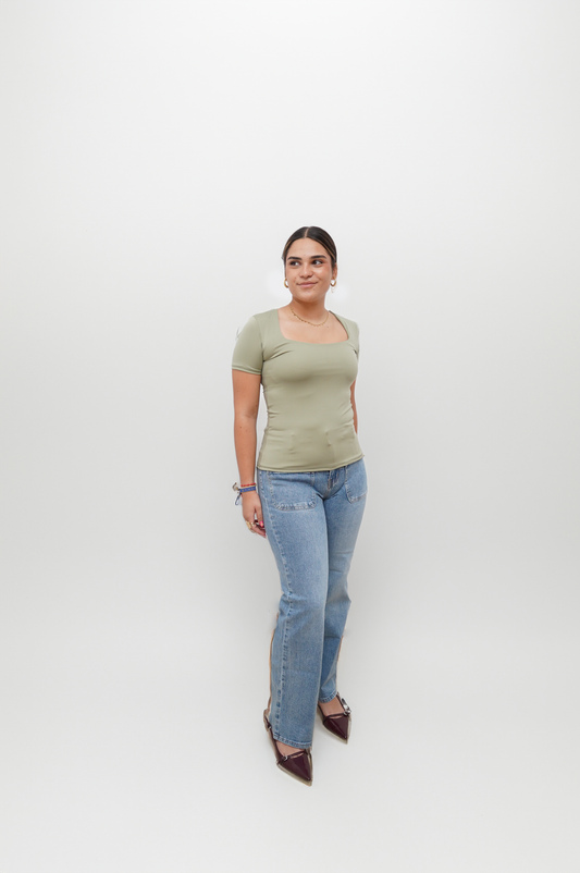 Top Camiseta Manga Corta