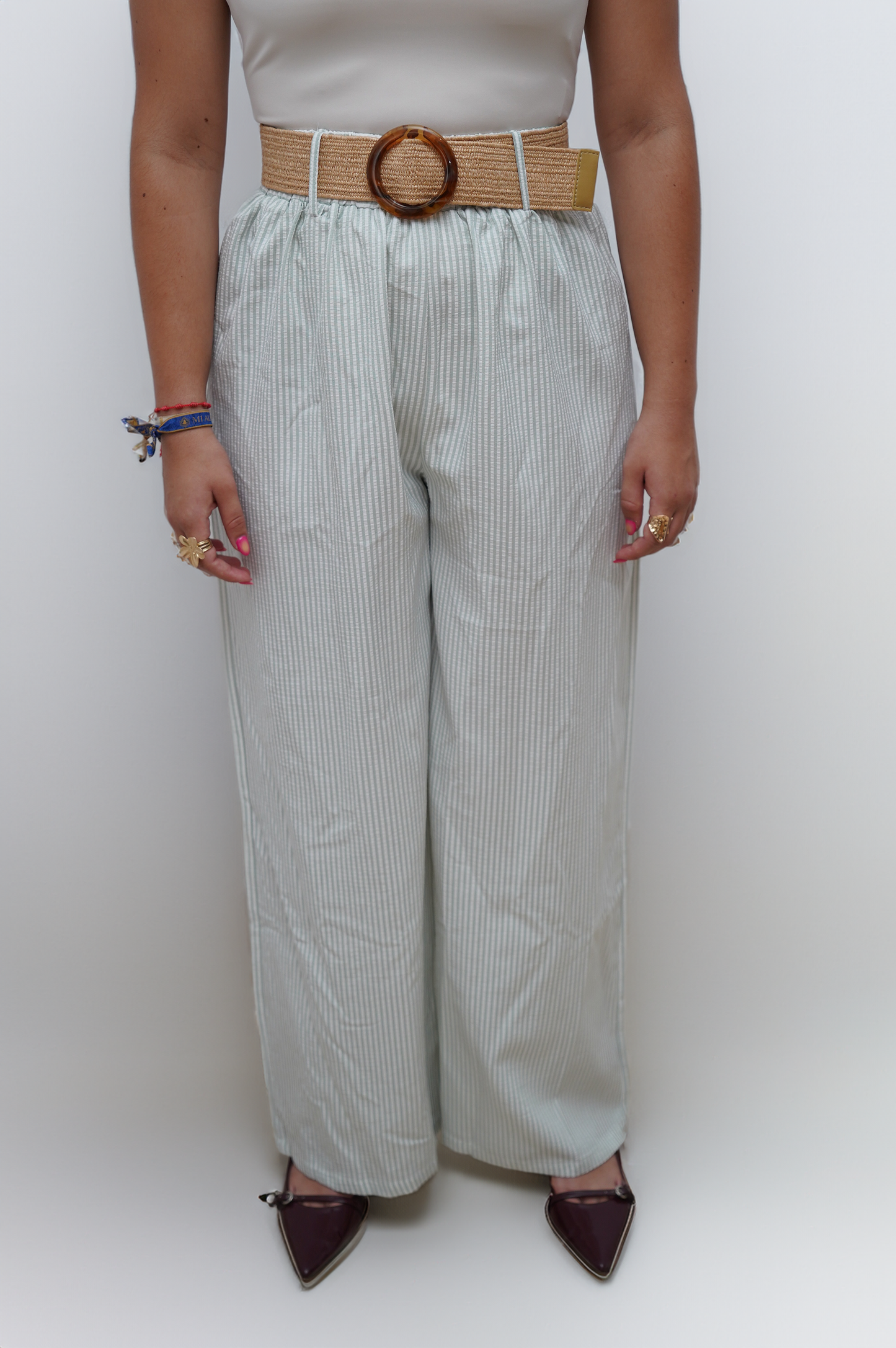 Pantalón Rayas con Cinturón