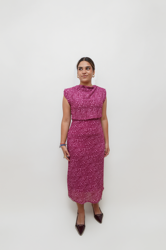 Vestido Midi Hombreras